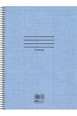 Salko Τετράδιο Σπιράλ Ριγέ Α4 60 Φύλλων 2 Θεμάτων Colorline (7857)
