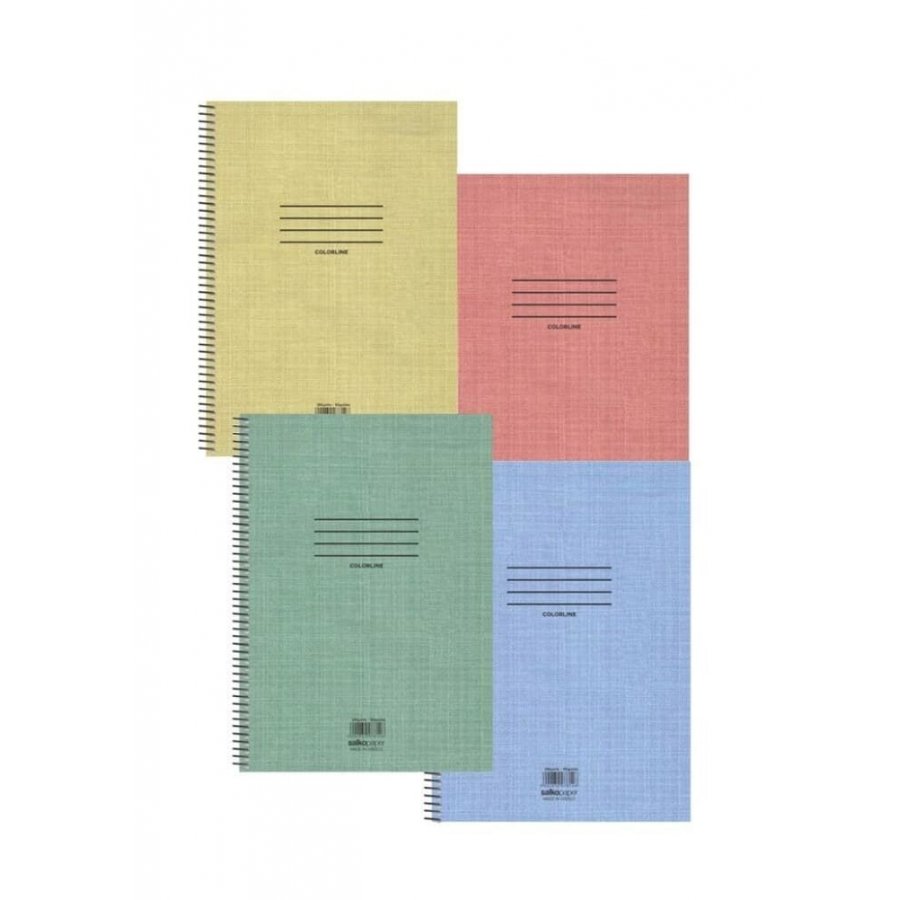 Salko Τετράδιο Σπιράλ Ριγέ Α4 90 Φύλλων 3 Θεμάτων Colorline (7858) Salko Τετράδιο Σπιράλ Ριγέ Α4 90 Φύλλων 3 Θεμάτων Colorline (7858)