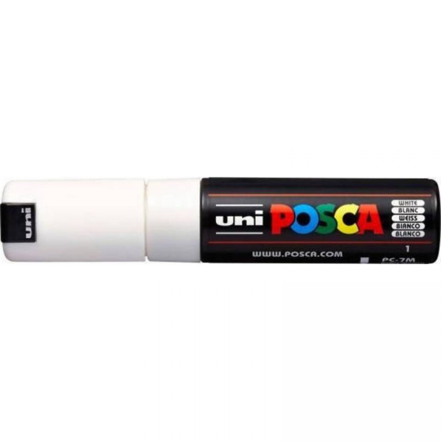 Uni-Ball Posca Ανεξίτηλος Μαρκαδόρος 4.5 - 5.5mm Λευκός (PC7M) Uni-Ball Posca Ανεξίτηλος Μαρκαδόρος 4.5 - 5.5mm Λευκός (PC7M)
