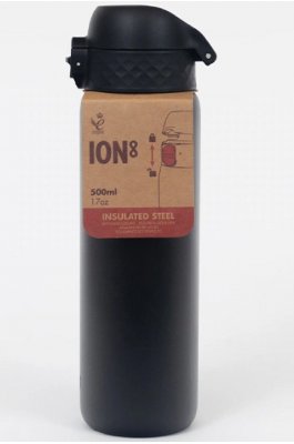 Ion8 Μεταλλικό Παγούρι Θερμός 500ml Μαύρο Ion8 Μεταλλικό Παγούρι Θερμός 500ml Μαύρο