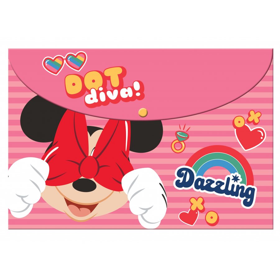 Gim Φάκελος με Κουμπί A4 Ροζ Minnie (34037580) Gim Φάκελος με Κουμπί A4 Ροζ Minnie (34037580)
