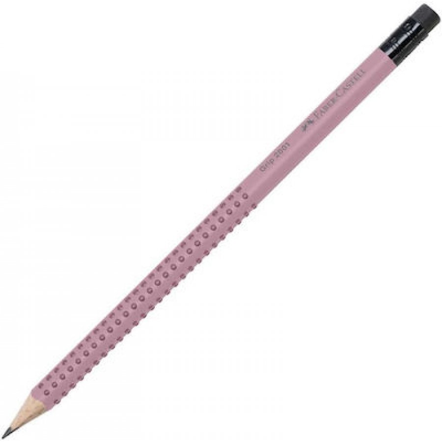 Faber-Castell Grip 2001 Μολύβι 2B με Γόμα Ροζ (217237) Faber-Castell Grip 2001 Μολύβι 2B με Γόμα Ροζ (217237)