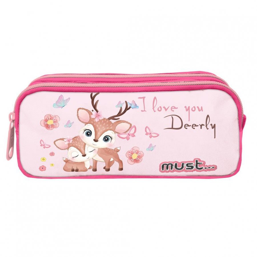 Must Σχολική Κασετίνα Βαρελάκι I Love Deerly 2 Θήκες (585107) Must Σχολική Κασετίνα Βαρελάκι I Love Deerly 2 Θήκες (585107)