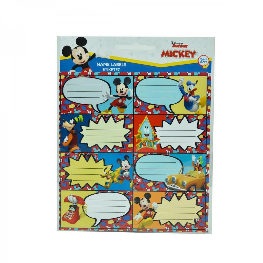 Gim Ετικέτες Τετραδίων Mickey Mouse 8τμχ (77300446) Gim Ετικέτες Τετραδίων Mickey Mouse 8τμχ (77300446)