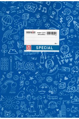 Typotrust Τετράδιο Special Doodles Ριγέ 50Φ.Μπλε (04301) Typotrust Τετράδιο Special Doodles Ριγέ 50Φ.Μπλε (04301)