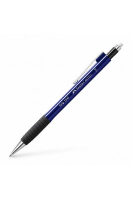 Faber-Castell Μηχανικό Μολύβι 0.7mm με Γόμα Μπλε Μαύρο (134755)