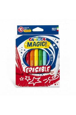Carioca Magic Erasable Μαγικοί Μαρκαδόροι Ζωγραφικής σε 10 Χρώματα (43182)