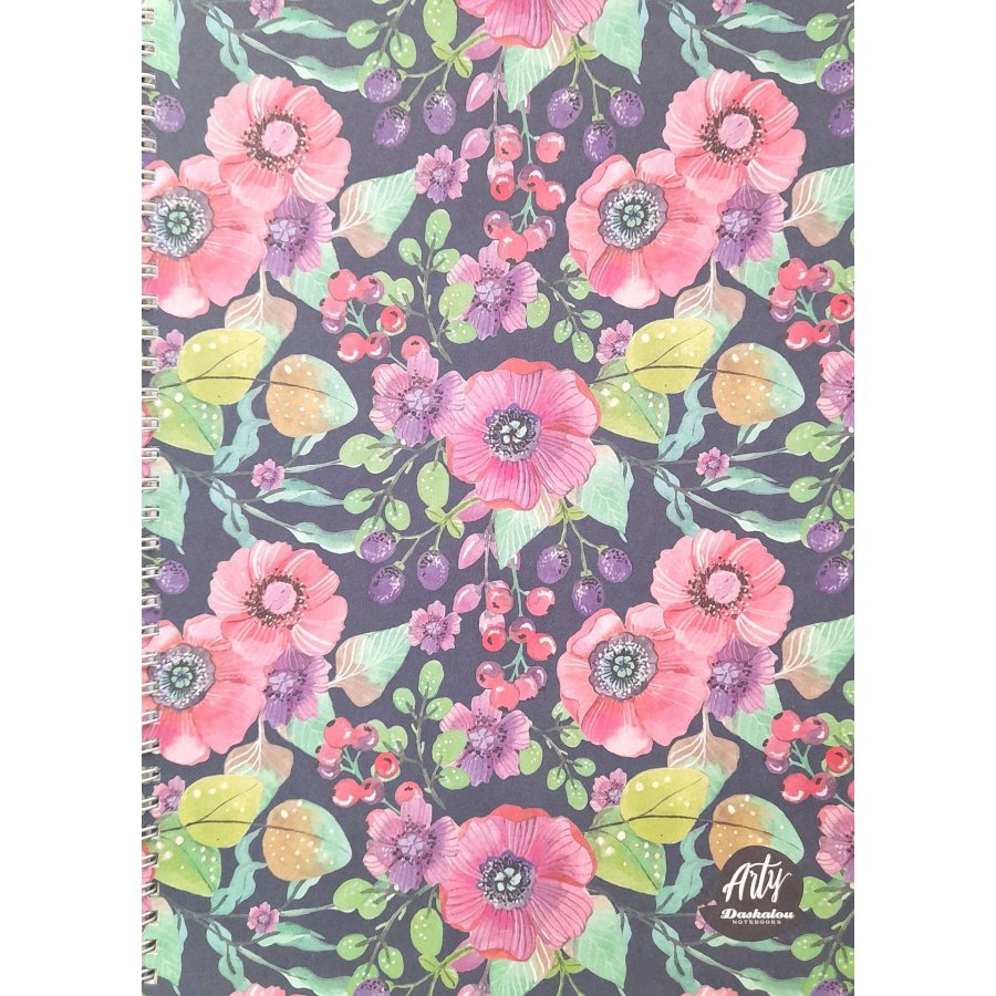 Daskalou Τετράδιo Σπιράλ Arty Α4 2 Θεμάτων 60 Φύλλων Daskalou Τετράδιo Σπιράλ Arty Α4 2 Θεμάτων 60 Φύλλων