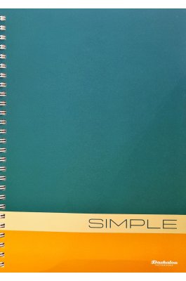 Daskalou Τετράδιο Σπιράλ 17 x 25 Simple 2 Θεμάτων 60 Φύλλων Daskalou Τετράδιο Σπιράλ 17 x 25 Simple 2 Θεμάτων 60 Φύλλων