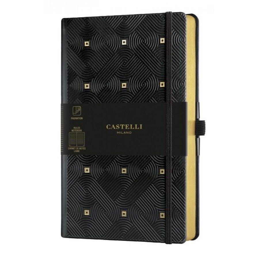 Theofylaktos Σημειωματάριο Castelli Ριγέ Gold Maya 13 x 21 (QC6QS464) Theofylaktos Σημειωματάριο Castelli Ριγέ Gold Maya 13 x 21 (QC6QS464)