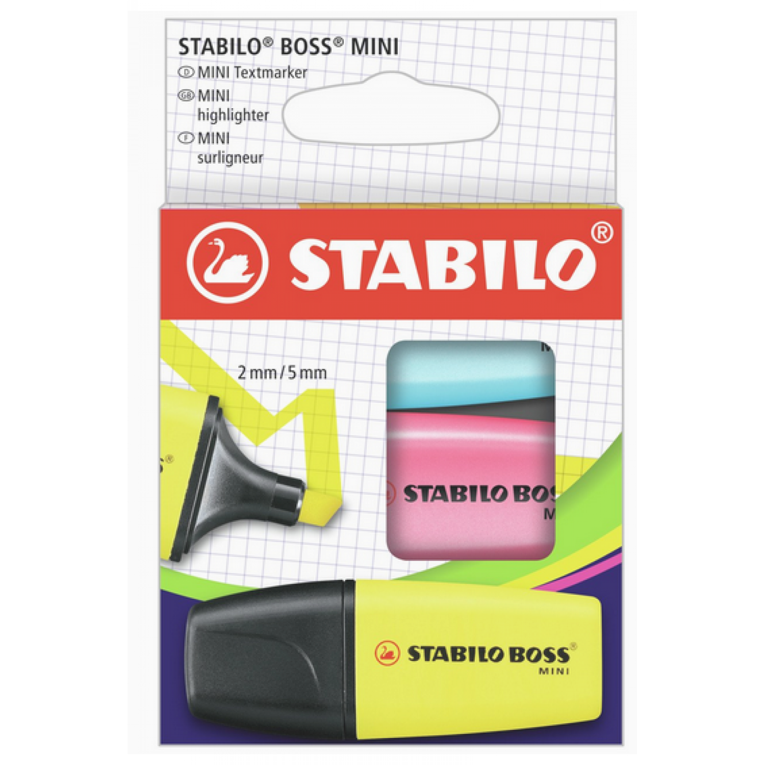 Stabilo Boss Mini Μαρκαδόροι Υπογράμμισης 3τμχ Stabilo Boss Mini Μαρκαδόροι Υπογράμμισης 3τμχ