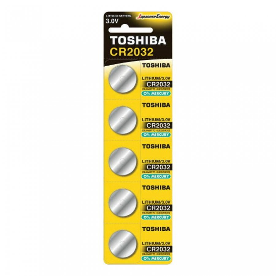 Toshiba Μπαταρία Λιθίου Ρολογιών CR2032 3V 5τμχ Toshiba Μπαταρία Λιθίου Ρολογιών CR2032 3V 5τμχ