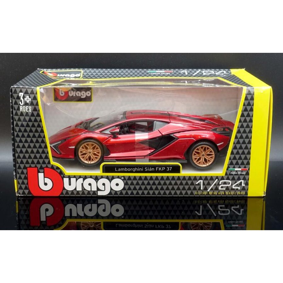 Bburago Lamborghini Sian FKP 37 Mat Κόκκινο 1/24 (21099)