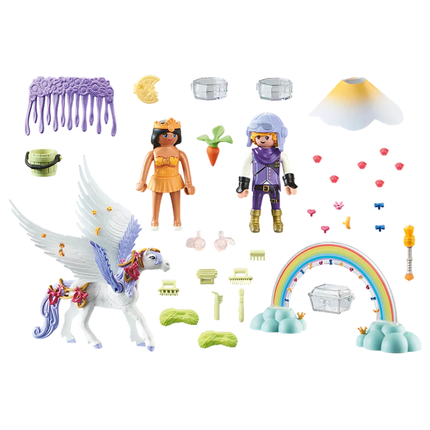 Playmobil Princess Magic Πήγασος και Πριγκίπισσες του Ουράνιου Τόξου (71361)