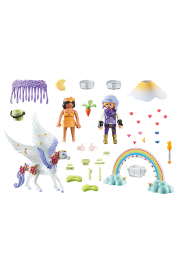 Playmobil Princess Magic Πήγασος και Πριγκίπισσες του Ουράνιου Τόξου (71361)