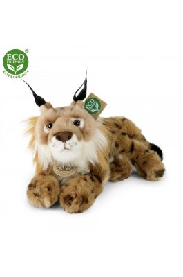 Rappa Λούτρινος Λύγκας 28 εκ. Ξαπλωτός Eco-Friendly (198999)