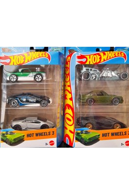 Mattel Hot Wheels Σετ 3τμχ Αυτοκινητάκια (K5904) Mattel Hot Wheels Σετ 3τμχ Αυτοκινητάκια (K5904)