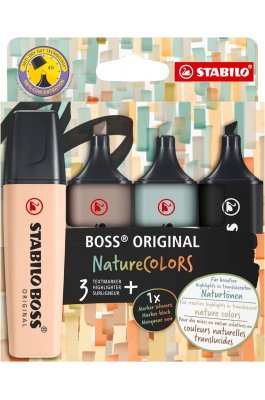 Stabilo Boss Original Nature Colors Μαρκαδόροι Υπογράμμισης 4τμχ (70/4-2-5) Stabilo Boss Original Nature Colors Μαρκαδόροι Υπογράμμισης 4τμχ (70/4-2-5)