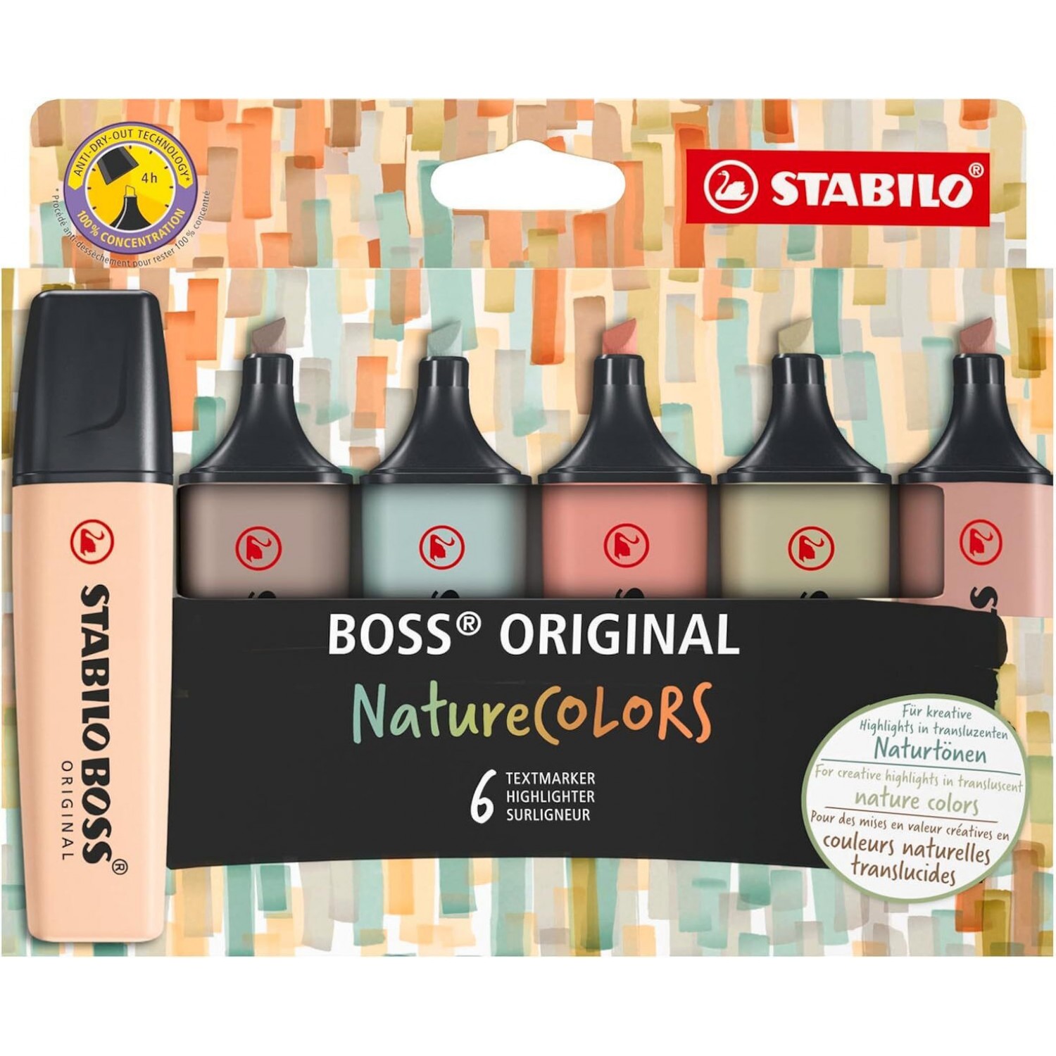 Stabilo Boss Original Nature Colors Μαρκαδόροι Υπογράμμισης 6τμχ (70/6-2-2) Stabilo Boss Original Nature Colors Μαρκαδόροι Υπογράμμισης 6τμχ (70/6-2-2)