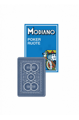 Modiano Poker Ruote Τράπουλα Πλαστικoποιημένη Μπλε