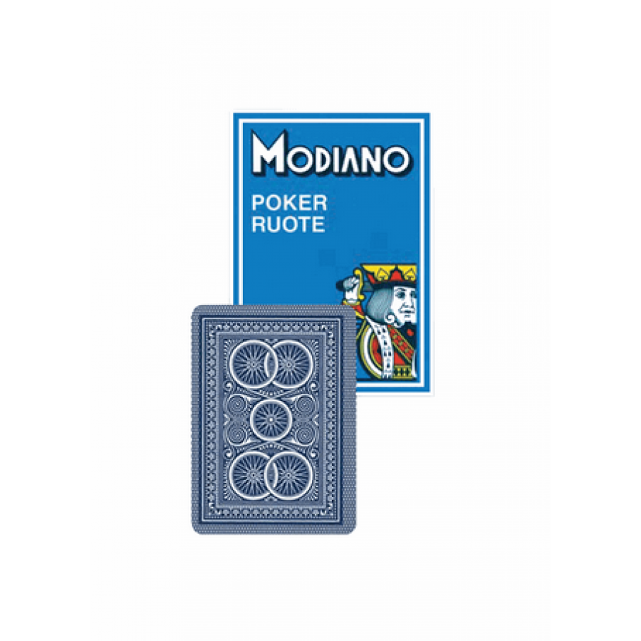 Modiano Poker Ruote Τράπουλα Πλαστικoποιημένη Μπλε Modiano Poker Ruote Τράπουλα Πλαστικoποιημένη Μπλε