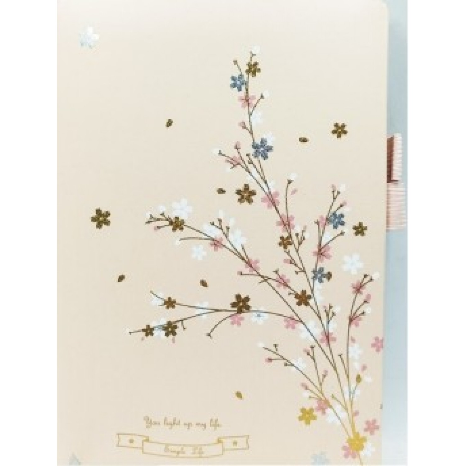 Σημειωματάριο Flowers Α5 Ριγέ 80 Φύλλα 75gsm σε 4 χρώματα (66004)