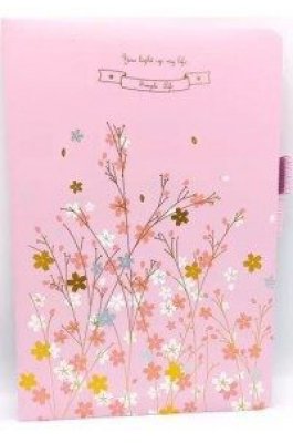 Σημειωματάριο Flowers Α5 Ριγέ 80 Φύλλα 75gsm σε 4 χρώματα (66004)