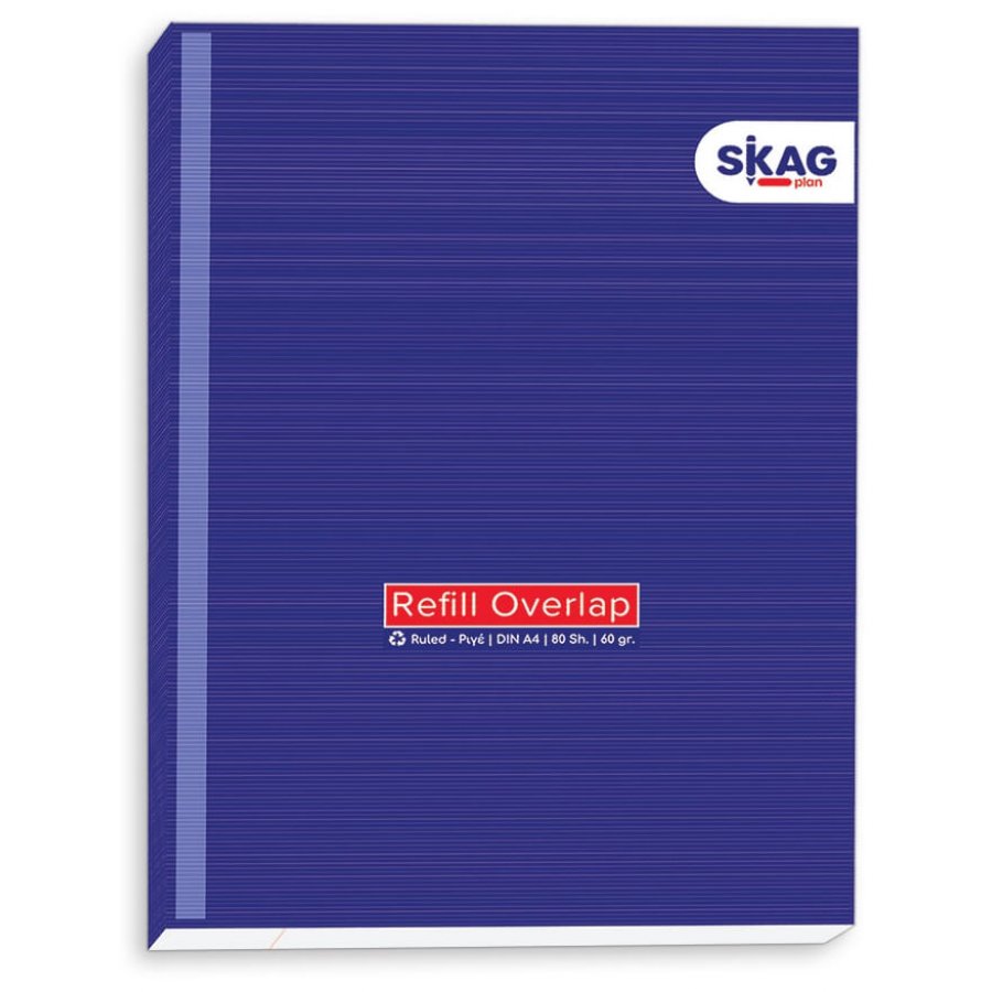 Skag Refill Overlap 80 Ανταλλακτικές Κόλλες Α4 Ριγέ (211758) Skag Refill Overlap 80 Ανταλλακτικές Κόλλες Α4 Ριγέ (211758)