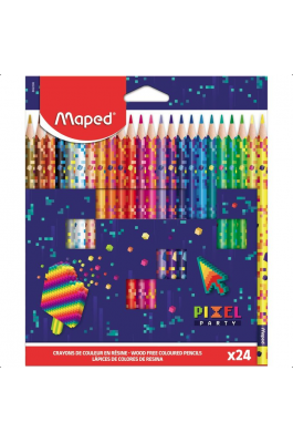 Maped Pixel Party Ξυλομπογιές 24 τμχ (862206)