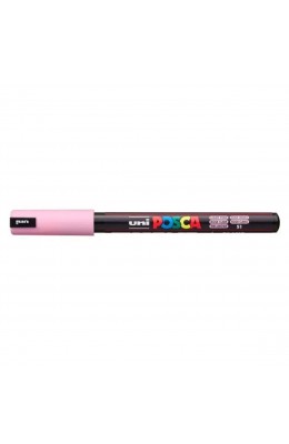 Uni-Ball Posca Μαρκαδόρος Σχεδίου 0.7mm Ανοιχτό Ροζ (PC1MR)