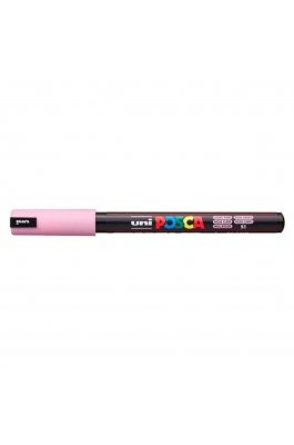 Uni-Ball Posca Μαρκαδόρος Σχεδίου 0.7mm Ανοιχτό Ροζ (PC1MR)