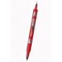 Pilot Twin Marker Μαρκαδόρος Ανεξίτηλος 2mm Κόκκινος (SCATMRBG)