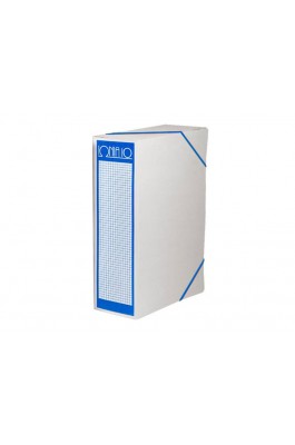 ΙΩΝΙΑ Box Κουτί Αρχειοθέτησης P10 με Λάστιχο 10cm Μπλε 27x35x10cm