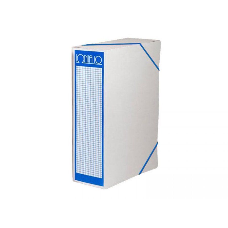 ΙΩΝΙΑ Box Κουτί Αρχειοθέτησης P10 με Λάστιχο 10cm Μπλε 27x35x10cm ΙΩΝΙΑ Box Κουτί Αρχειοθέτησης P10 με Λάστιχο 10cm Μπλε 27x35x10cm