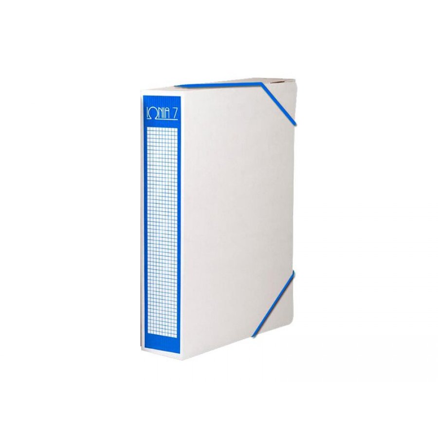 ΙΩΝΙΑ Box Κουτί Αρχειοθέτησης με Λάστιχο 7cm Μπλε 27x35x7cm ΙΩΝΙΑ Box Κουτί Αρχειοθέτησης με Λάστιχο 7cm Μπλε 27x35x7cm
