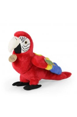 Rappa Λούτρινος Παπαγάλος Macaw Κόκκινος 24 εκ. Eco-Friendly (195028)