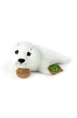 Rappa Λούτρινη Ασπρη Φώκια Ξαπλωτή 20 εκ. Eco-Friendly (220775)
