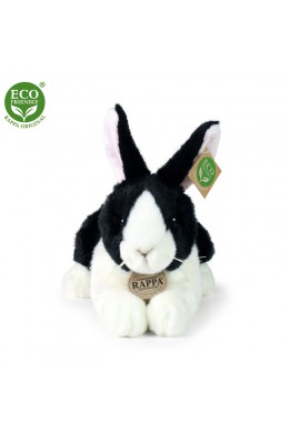 Rappa Λούτρινο Κουνέλι Ασπρόμαυρο 25 εκ. Eco-Friendly (230781)