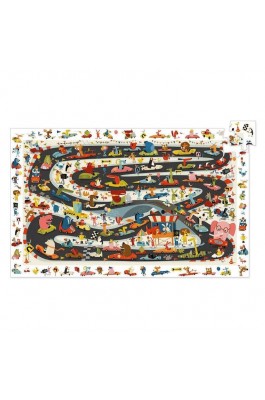 Djeco Παιδικό Puzzle Παρατήρησης Ράλι αυτοκινήτου 54 pcs (DJ07564)