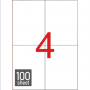 Typotrust 100 Αυτοκόλλητες Ετικέτες Εκτυπωτών Α4 4/Φ Ορθογώνιες 105x148,5mm (TL0411) Typotrust 100 Αυτοκόλλητες Ετικέτες Εκτυπωτών Α4 4/Φ Ορθογώνιες 105x148,5mm (TL0411)