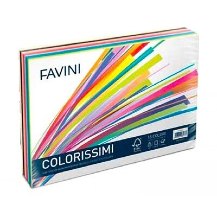 Favini Χαρτόνι A4 220γρ. 100 φύλλα Διάφορα Χρώματα Favini Χαρτόνι A4 220γρ. 100 φύλλα Διάφορα Χρώματα