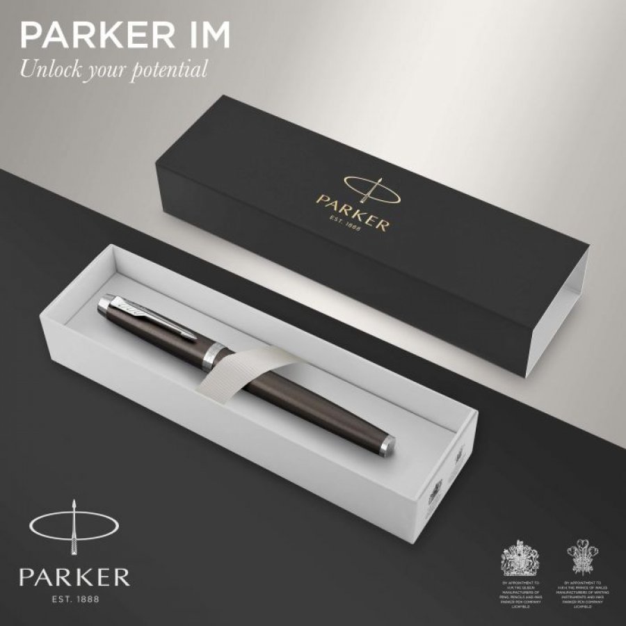 Parker I.M. Core Rollerball Dark Espresso με Μπλε Μελάνι Parker I.M. Core Rollerball Dark Espresso με Μπλε Μελάνι