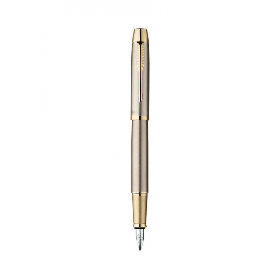 Parker I.M. Core Πένα Γραφής Brush Metal GT FP με Μπλε Μελάνι Parker I.M. Core Πένα Γραφής Brush Metal GT FP με Μπλε Μελάνι