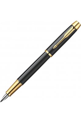 Parker I.M. Core Πένα Γραφής Laque Black Gold Trims με Μπλε Μελάνι Parker I.M. Core Πένα Γραφής Laque Black Gold Trims με Μπλε Μελάνι