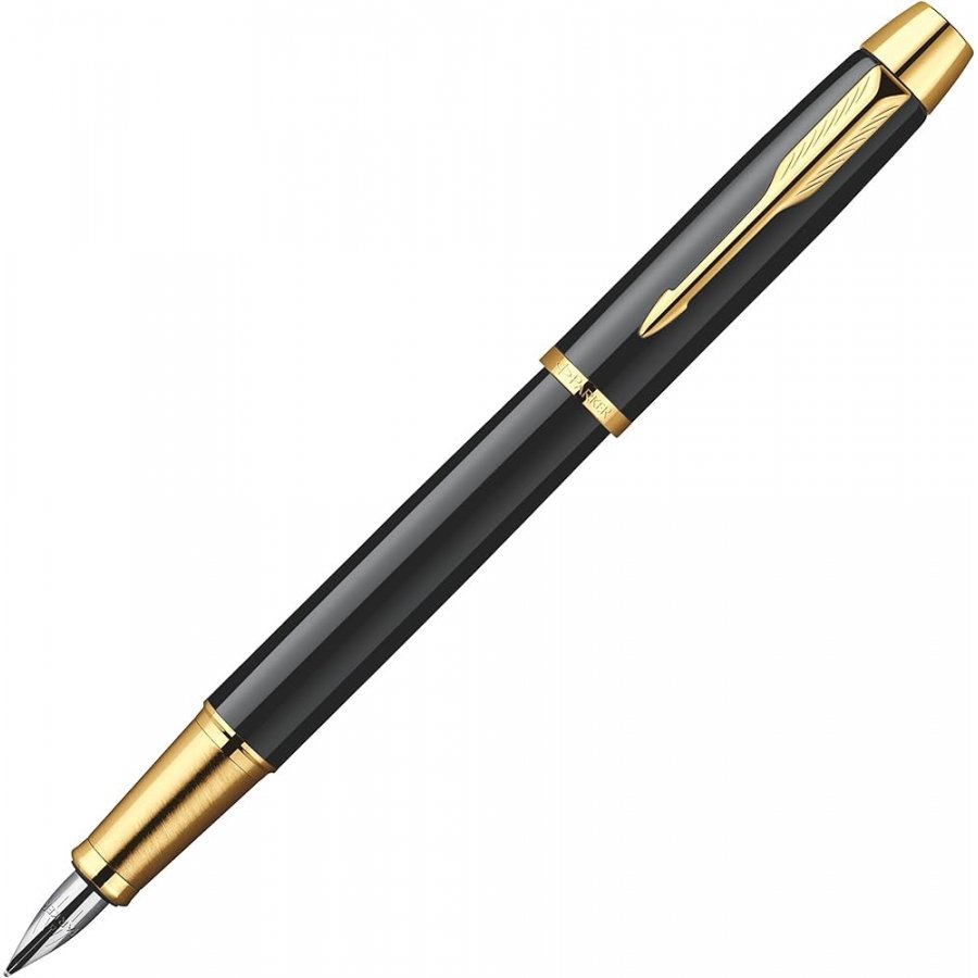 Parker I.M. Core Πένα Γραφής Laque Black Gold Trims με Μπλε Μελάνι Parker I.M. Core Πένα Γραφής Laque Black Gold Trims με Μπλε Μελάνι