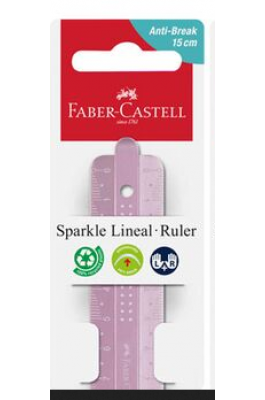 Faber-Castell Χάρακας Sparkle Lineal Anti-Break 15cm (172015) Faber-Castell Χάρακας Sparkle Lineal Anti-Break 15cm (172015)