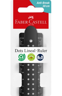 Faber-Castell Χάρακας Dots Lineal Anti-Break 30cm (172130)
