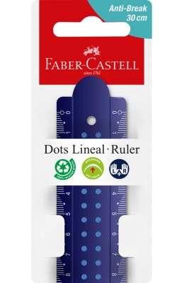 Faber-Castell Χάρακας Dots Lineal Anti-Break 30cm (172130)