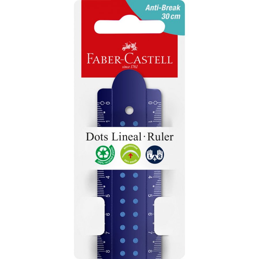 Faber-Castell Χάρακας Dots Lineal Anti-Break 30cm (172130) Faber-Castell Χάρακας Dots Lineal Anti-Break 30cm (172130)