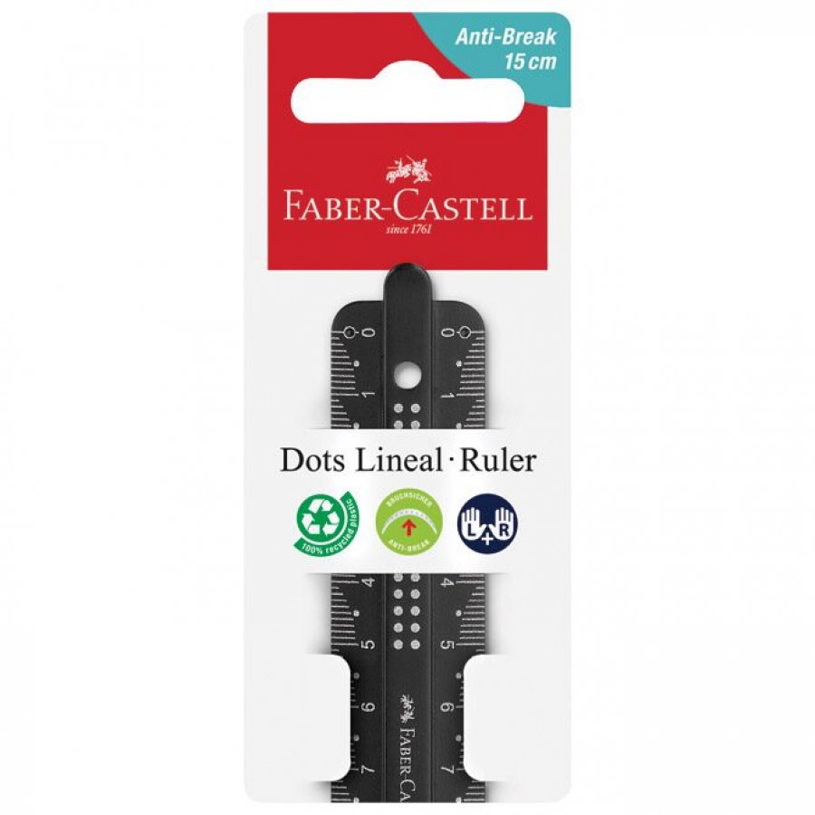 Faber-Castell Χάρακας Dots Lineal Anti-Break 15cm (172115) Faber-Castell Χάρακας Dots Lineal Anti-Break 15cm (172115)